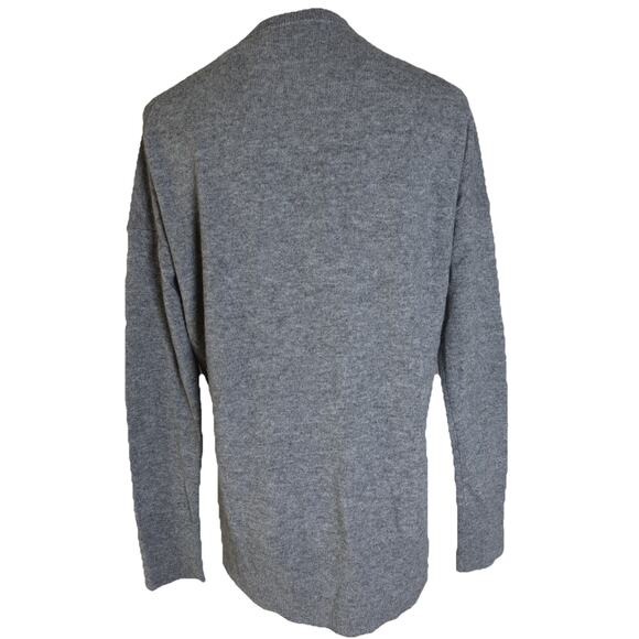 Theory Karenia V-Neck Cashmere Sweater In Gray Size S - Picture 7 of 14